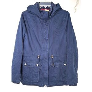 Prince And Fox Hooded Barn Chore Jacket Size Large Quilt Flannel‎ Lining Pockets